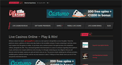 Desktop Screenshot of live-casino-online.org